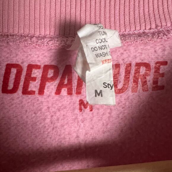 Departure Beverly Hills Pink Crewneck Graphic Long Sleeve Pullover Sweatshirt M - Picture 11 of 11